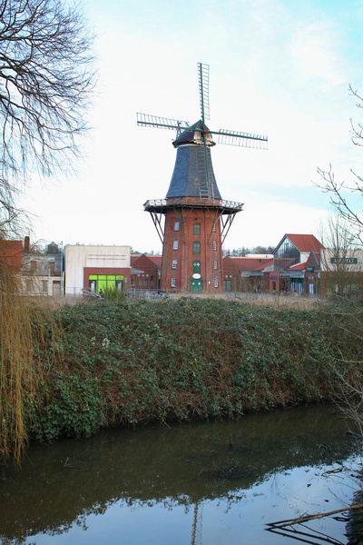 Historische Windmühle Frisia in Norden, Ostfriesland